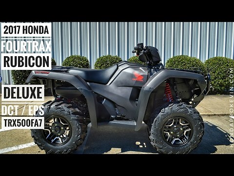 2017 Honda Foreman Rubicon 500 DELUXE DCT / EPS Review of Specs | TRX500FA7 FourTrax ATV 4X4
