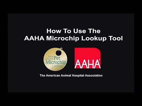 How to use the AAHA Universal Pet Microchip Lookup
