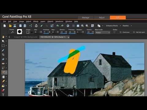Using Brushes in PaintShop Pro