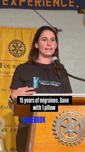 Migraines? Try just one pillow.