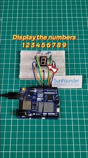 DIY Electronics: Building a 7-Segment Display with Arduino Uno! #diy #engineering #diy #stem #tech