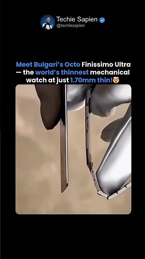 World’s Thinnest Mechanical Watch (1.70mm) 🤯⌚