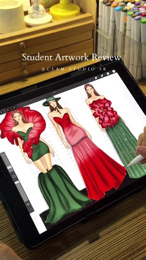 Online Student Artwork Review in Fashion Design