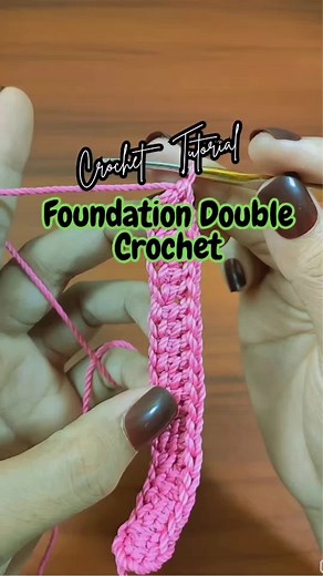 Tutorial Doubel crochet chainless foundation #handmade #CrochetAddict #crochetinspiration #crochettips #diy #crochetinspiration