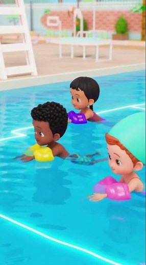 Water Safety Song for Kids | Learn Pool Rules | Swim Safe Together#shortsvideo