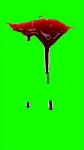Blood drops green screen video #shorts