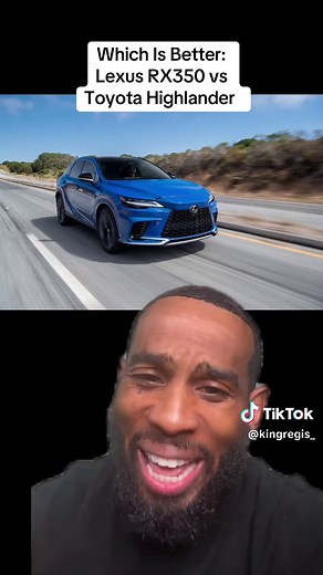 Replying to @Andrew Murry Jr Which Is Better: Lexus RX350 vs Toyota Highlander Comment which one you would choose or recommendations also any other car questions you want the answer for Check out my pinned car review of the Lexus RX 350 Share or Repost this for someone who needs to see this #lexusrx350 #toyotahighlander @Toyota @Lexus #whichisbetter #greenscreen