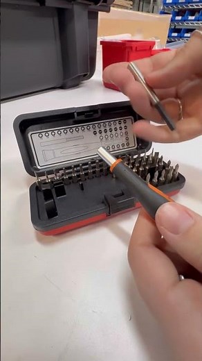 Beta Tools Micro Screwdriver Set: 36 precision 4mm bits with handle and magnetic extension.