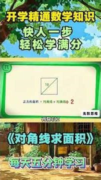 Math Magic: Diagonal Area in 500+ Animations for Grades 1-6