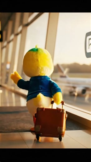 Duckie’s Goodbye Pond, Hello Adventure!#Duckie #TravelShort #CuteDuck