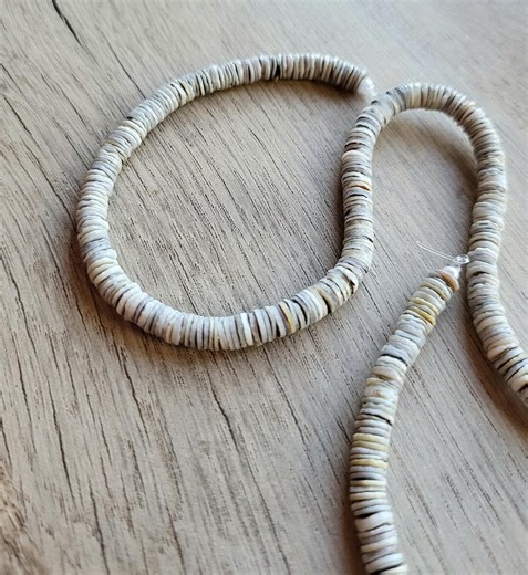 Natural Olive Shell Heishi Beads: 5mm, 16 Inch Strand - Etsy