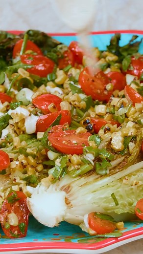 2.8M views · 10K reactions | You'll be making this Grilled Lettuce Salad all summer long! (Link in comments) | The Mediterranean Dish | Facebook