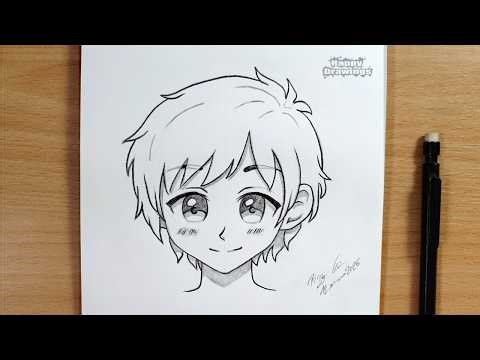 How to Draw a Teenage Anime Boy | Easy Step by Step Drawing