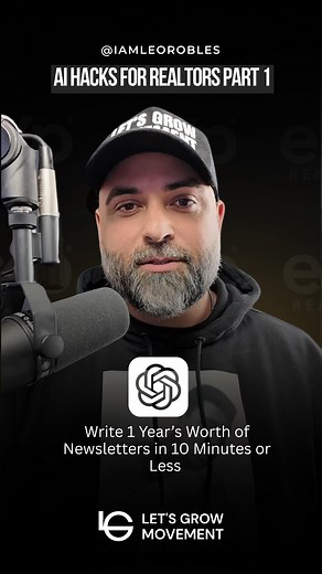 AI HACK FOR REALTORS: PART 1 Write 1 Year’s Worth of Newsletters in 10 Minutes or Less! Want to automate your content and stay top of mind all year long? Use AI to instantly create a full year of fully customized newsletters — written in your voice, aligned with your brand, and ready to send. This one hack will save you HOURS, keep you consistent, and position you as the trusted expert in your market. No stress. No burnout. Just results. Share this with another realtor who needs smarter systems.