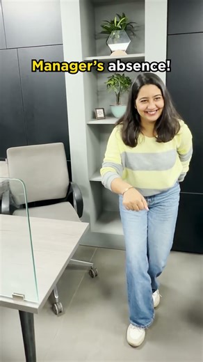 Clocking in with a smile because SOMEONE isn't here today