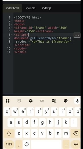 #iframe#javascript #javascriptprogramming #html5 #getElementById()#webpage