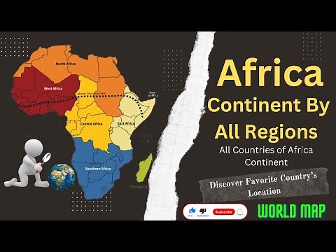 Africa Continent with All Region | Regional Map of Africa Continent |Africa Map By Region & Location
