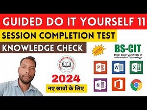 GUIDED DO-IT-YOURSELF SESSION 11 | BS-CIT SESSION 6 [HINDI]
