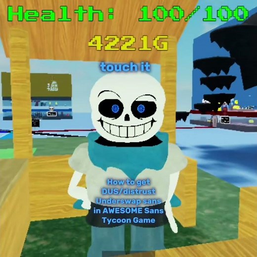 how to get Underswap : Distrust sans in AWESOME Sans Tycoon Game #popular #roblox #sans #tutorial