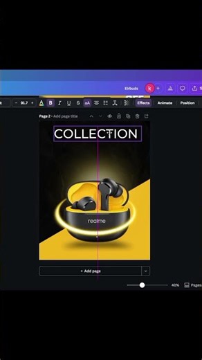 Canva Product Poster Design Tutorial | Earbuds Ad Poster in Canva (2026)