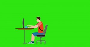 Le programmeur travaille à l'animation de : vidéo de stock (100 % libre de droit) 1059332921 | Shutterstock