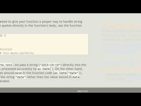 Understanding Why You Can't Use Quotes Inside a Function in R