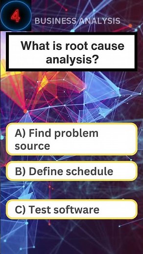 What is root cause analysis? #ecba #ccba #cbap #pmp