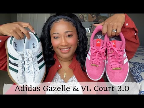 Adidas Women’s Gazelle and VL Court 3.0 Unboxing|First Impression|Try-on|Sizing| Wide-Foot Friendly?