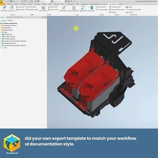 BOM Export - Thundercad #inventor #cad