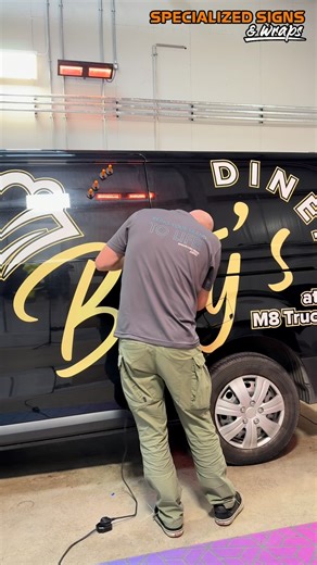 2.3K views · 11 reactions | From a blank canvas to a branded beauty! Watch as one of our skilled Vinyl Technicians, Lukasz, transform this van with custom graphics! ✨ | Specialized Signs | Facebook