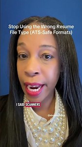 If your resume looks good but never gets seen, your file type might be the problem. #ResumeHelp