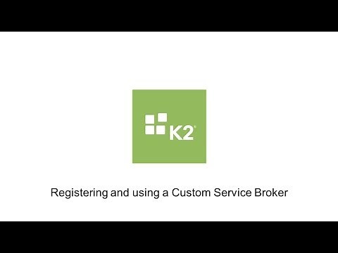 How-To: Registering and using a Custom Service Broker