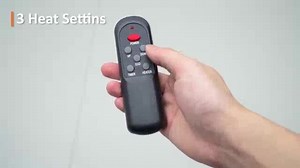 1500-Watt 24.02 in. Electric Brown 6-Compact Quartz Tube Heating Space Infrared Heater with Remote Control FW-Q215