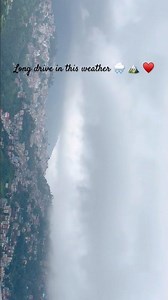 Long drive in this weather 🌧️🏔️🤍 #longdrive #romanticweather #rain #clouds #mountains #ytshorts