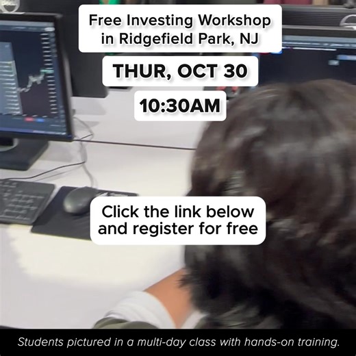 👉 𝗔𝘁𝘁𝗲𝗻𝗱 𝗧𝗵𝗲 𝗙𝗥𝗘𝗘 𝗜𝗡-𝗣𝗘𝗥𝗦𝗢𝗡 𝗧𝗿𝗮𝗱𝗶𝗻𝗴 𝗪𝗼𝗿𝗸𝘀𝗵𝗼𝗽! ✅ Two-hour live workshop at one of our education centers ✅ Weekly stock trade samples from some of our most popular instructors ✅ Trading QuickStart Kit packed with 𝟭𝟬 𝗺𝗶𝗻𝗶-𝗹𝗲𝘀𝘀𝗼𝗻𝘀 𝗼𝗻 𝗱𝗶𝗴𝗶𝘁𝗮𝗹 𝗮𝘀𝘀𝗲𝘁𝘀, 𝘀𝘁𝗿𝗮𝘁𝗲𝗴𝘆 𝗮𝗻𝗱 𝗺𝗼𝗿𝗲 👉 Do you think Wall Street uses the news and tips from their brother-in-law to decide when to buy and sell? 👈 𝗝𝗼𝗶𝗻 𝘂𝘀 𝗳𝗼𝗿 𝗮 𝗳𝗿𝗲𝗲 𝗶𝗻𝘁𝗿𝗼 