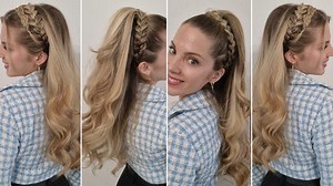 JE TESTE UNE TECHNIQUE DE BOUCLES RAPIDE 2 TUTO COIFFURES FACILE A FAIRE ! #coiffure #coiffeuse #boucles #cheveuxlongs #hairstyle #tutocoiffure #coiffurefemme #halfuphalfdown | poppy_hairstyles