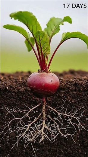 Beetroot Growth Secrets 70 Day Time Lapse #shorts #gardeningtips #vegetablegarden #plantgrowth