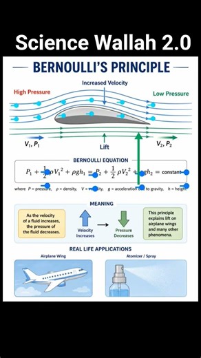 Why Do Planes Actually Fly? ✈️ Bernoulli’s Principle Explained!#physics #education