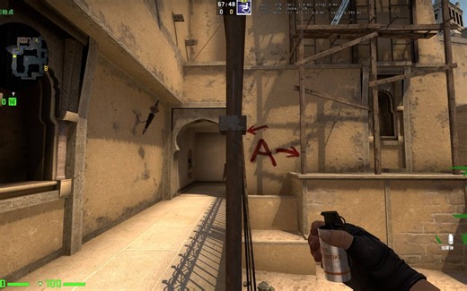 csgo怎么设置练习道具跑图（一次设置，所有地图均可使用，无需创意工坊）C键可切换飞行模式