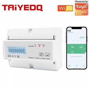 [Hot Item] WiFi Smart Tuya 3p 2 Wire Energy Meter 3*230V 50/60Hz Timer Power Consumption Monitor Kwh Meter Wattmeter Tac7321c