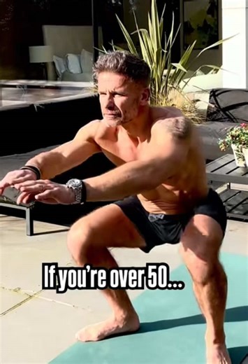 If you want to get stronger and fitter after 50 start simple. Bodyweight exercises performed at home is a great place to start. 💪 #getfit #fitness #fitover50 #fitinmidlife #midlifefitness