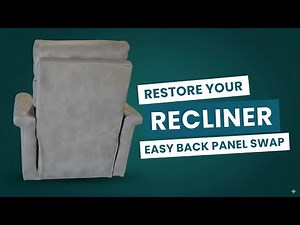 How to Replace the Back Panel on a Recliner Chair | Easy Furniture Repair