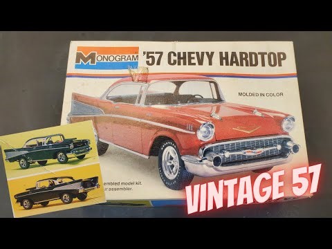 This kit SCREAMS 1970's!! What a cool vintage Monogram 57 Chevy model kit!!