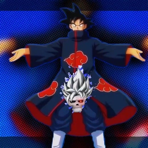When GOKU and vegeta join AKATSUKI 🔥 #flashx10 #anime #naruto #edit #akatsuki #goku #dragonballz