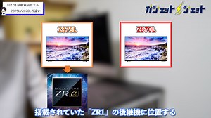 【2022年最新】搭载miniLED的4K高级电视“Z875L”！！“Z870L发表”“ZRα』最新型号的发售时期预想价也介绍