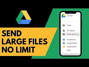 How To Send Large Files Using Google Drive (No Limits)