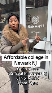 Affordable college in Newark Nj !! Gateway U Open house 35 treat pl Newark Nj Jan 31,2026 10am - 1pm @gatewayunj #NewarkNJ #newark #essexcountynj | Najee Jihad