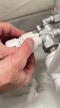 How to install thermostatic radiator valves #heatingsystem #homerenovation