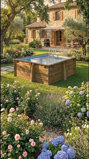 Mini piscine bois : Carra 3 de Gré, la piscine carrée de 3.05 x 3.05 m | Piscineco.fr
