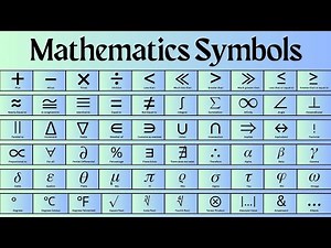 List of Mathematical Symbols in English | Math Symbols & Signs vocabulary